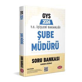 Data Yayınları - 2024 T.C. İçişleri Bakanlığı Şube Müdürü GYS Soru Bankası