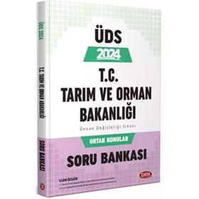 Data Yayınları - 2024 UDS Tarım ve Orman Bakanlığı Ortak Konular Unvan Değişikliği Soru Bankası