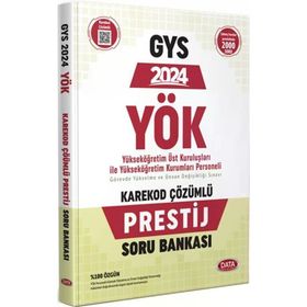 Data Yayınları - 2024 YÖK Üst Kuruluşları ile YÖK Personeli GYS Prestij Karekod Çözümlü Soru Bankası