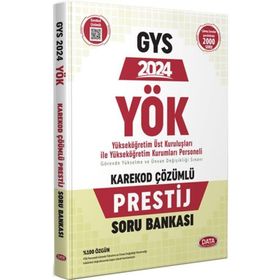 Data Yayınları - 2024 YÖK Üst Kuruluşları ile YÖK Personeli GYS Prestij Karekod Çözümlü Soru Bankası