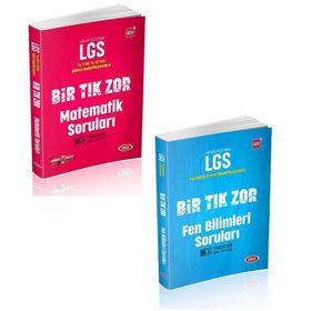 Data Yayınları 8. Sınıf LGS Bir Tık Zor Matematik Türkçe Sorular