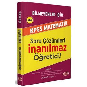Data Yayinlari Bilmeyenler İçin Kpss Matematik