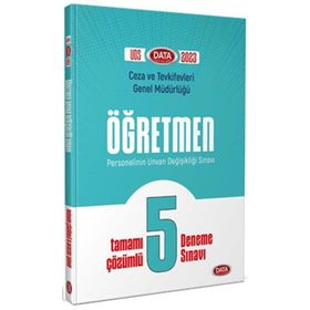 Data Yayınları - Ceza ve Tevkifevleri Genel Müdürlüğü Öğretmen UDS Tamamı Çözümlü 5 Deneme Sınavı