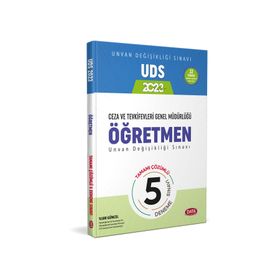Data Yayınları - Ceza ve Tevkifevleri Genel Müdürlüğü Öğretmen UDS Tamamı Çözümlü 5 Deneme Sınavı