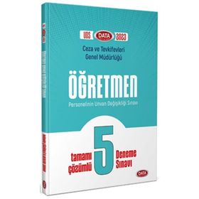 Data Yayınları - Ceza ve Tevkifevleri Genel Müdürlüğü Öğretmen UDS Tamamı Çözümlü 5 Deneme Sınavı