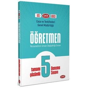 Data Yayınları - Ceza ve Tevkifevleri Genel Müdürlüğü Öğretmen UDS Tamamı Çözümlü 5 Deneme Sınavı