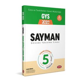 Data Yayınları - Ceza ve Tevkifevleri Sayman GYS Tamamı Çözümlü 5 Deneme Sınavı