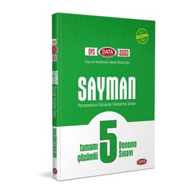 Data Yayınları - Ceza ve Tevkifevleri Sayman GYS Tamamı Çözümlü 5 Deneme Sınavı