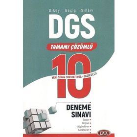 Data Yayınları DGS Tamamı Çözümlü 10 Fasikül Deneme Sınavı
