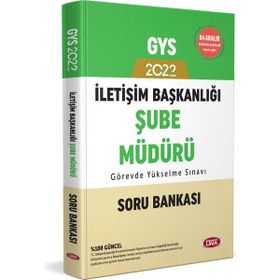 Data Yayınları - İletişim Başkanlığı GYS Şube Müdürü Soru Bankası