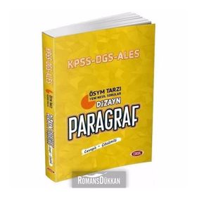 Data Yayınları KPSS DGS ALES Dizayn Paragraf Soru Bankası