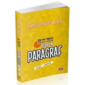Data Yayınları KPSS DGS ALES Dizayn Paragraf Soru Bankası