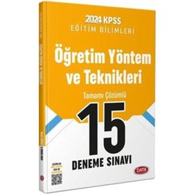 Data Yayınları KPSS Eğitim Bilimleri Öğretim Yöntem ve Teknikleri 15 Deneme Sınavı