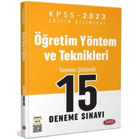 Data Yayınları KPSS Eğitim Bilimleri Öğretim Yöntem ve Teknikleri 15 Deneme Sınavı