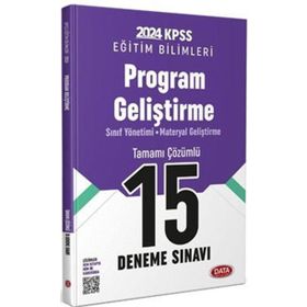 Data Yayınları KPSS Eğitim Bilimleri Program Geliştirme 15 Deneme Sınavı