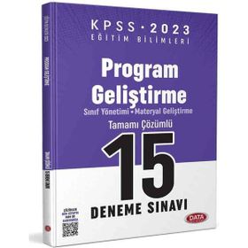 Data Yayınları KPSS Eğitim Bilimleri Program Geliştirme 15 Deneme Sınavı