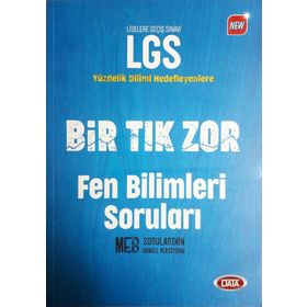 Data Yayınları LGS Bir Tık Zor Fen Bilimleri Soruları