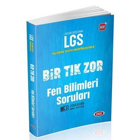 Data Yayınları LGS Bir Tık Zor Fen Bilimleri Soruları