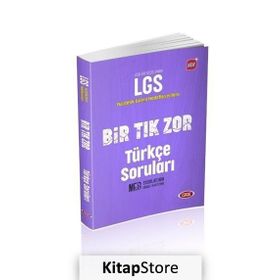 Data Yayınları LGS Bir Tık Zor Türkçe Soruları