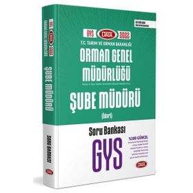 Data Yayınları Orman Genel Müdürlüğü Şube Müdürü İdari Görevde Yükselme Sınavı Soru Bankası