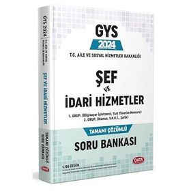 Data Yayınları T.C. Aile ve Sosyal Hizmet Bakanlığı GYS Şef ve İdari Hizmetler Tamamı Çözümlü Soru Bankası