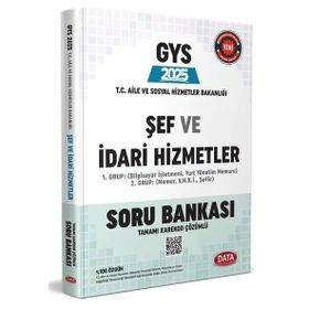 Data Yayınları T.C. Aile ve Sosyal Hizmet Bakanlığı GYS Şef ve İdari Hizmetler Tamamı Çözümlü Soru Bankası