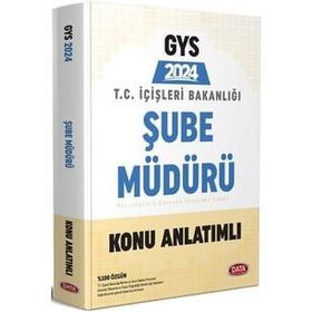 Data Yayınları T.C. İçişleri Bakanlığı Şube Müdürü GYS Soru Bankası ve Hazırlık Kitabı