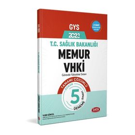 Data Yayınları - T.C. Sağlık Bakanlığı Memur VHKİ 5 Deneme