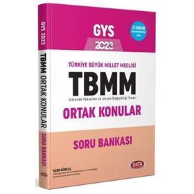 Data Yayınları Türkiye Büyük Millet Meclisi Gys Ortak Konular Soru Bankası