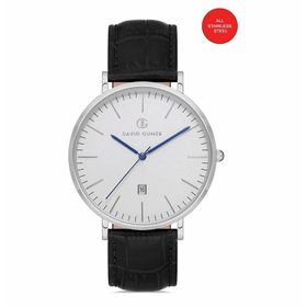David Guner DG-8074GB-J1 Gümüş Erkek Kol Saati