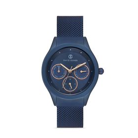David Guner DG-8276LC-H3E Mavi Kaplamalı Kadın Kol Saati