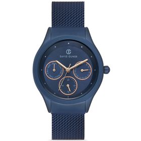 David Guner DG-8276LC-H3E Mavi Kaplamalı Kadın Kol Saati