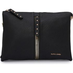 David Jones DJ245-2 Kapaklı Fermuar Detaylı Çapraz Askılı Kadın Omuz Çanta
