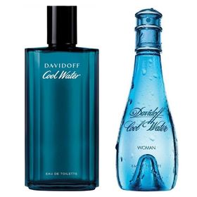 Davidoff Cool Water EDT 100 ml Kadın Parfüm + Cool Water EDT 125 ml Erkek Parfüm Set