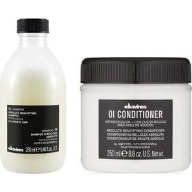 Davines Oi-Oil Sülfatsız Bakım 280 ml Şampuanı ve Oi 250 ml Nemlendiricili Krem