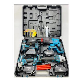 Dawreek 4'lü Set Somun Sıkma + Şarjlı Kırıcı delici+ Şarjlı Spral + Çelik Mandrenli Kömürsüz Matkap