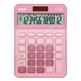 Daxi X-200 12 Haneli Masaüstü Hesap Makinesi Pembe