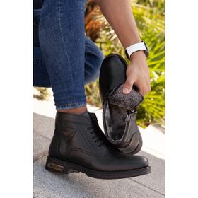 Daxtors D0504 Siyah Taban Dahil Komple Kürklü Kışlık Erkek Bot