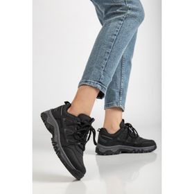 Daxtors D0538 Kısa Su Geçirmez Siyah Kadın Outdoor Trekking Ayakkabı