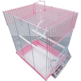 DaYang 30x23x39 cm Çift Renk İki Kapılı Düz Muhabbet Kafes
