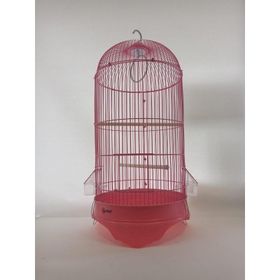 DaYang 33.3x33.3x70 cm Pembe Silindir Kuş Kafesi