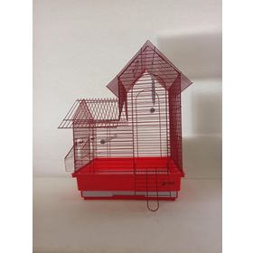 DaYang 35x28x47 cm Kırmızı Villa Kuş Kafesi