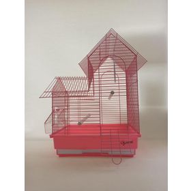 DaYang 35x28x47 cm Pembe Villa Kuş Kafesi