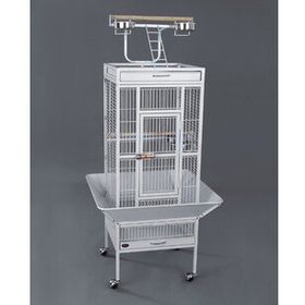 DaYang 45.7x45.7x156 cm Beyaz Ayaklı Papağan Kafesi