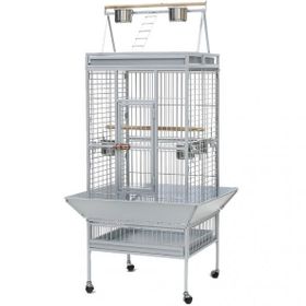 DaYang 61 x 56 x 168 Beyaz Papağan Kafesi Ayaklı