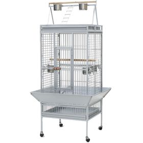 DaYang 61 x 56 x 168 Beyaz Papağan Kafesi Ayaklı