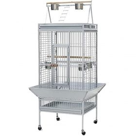 DaYang 61 x 56 x 168 Beyaz Papağan Kafesi Ayaklı