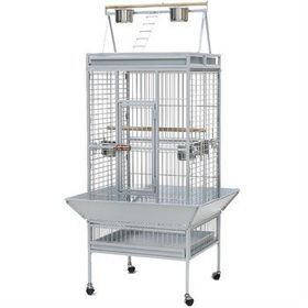 DaYang 61 x 56 x 168 Beyaz Papağan Kafesi Ayaklı