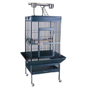 DaYang A11 61x56x165 cm Siyah Ayaklı Papağan Eğitim Kafesi