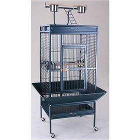 DaYang A11 61x56x165 cm Siyah Ayaklı Papağan Eğitim Kafesi